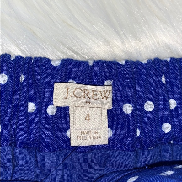 J. Crew Boardwalk Polka Dot Linen Skirt.Size 4 - Picture 9 of 14